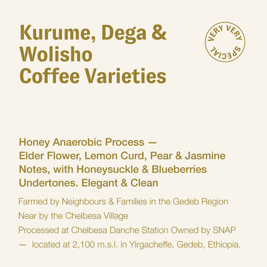 Kurume, Dega & Wolisho Coffee Varieties, Yirgacheffe, Gedeb, Ethiopia