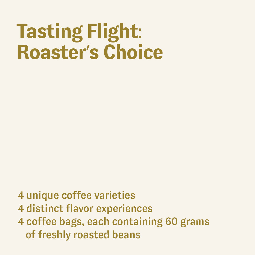 Tasting Flight Roaster's Choice, 4 Coffees x 60g luckycatcoffee.de
