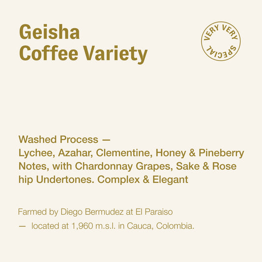 Geisha, Diego Bermudez, Colombia (LIMITED AMOUNT)