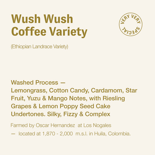 Wush Wush coffee variety, Oscar Hernandez, Colombia